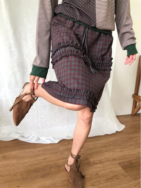 Retro College Girl Half Skirt  - огляд і ціна Korean Girls Lifestyle